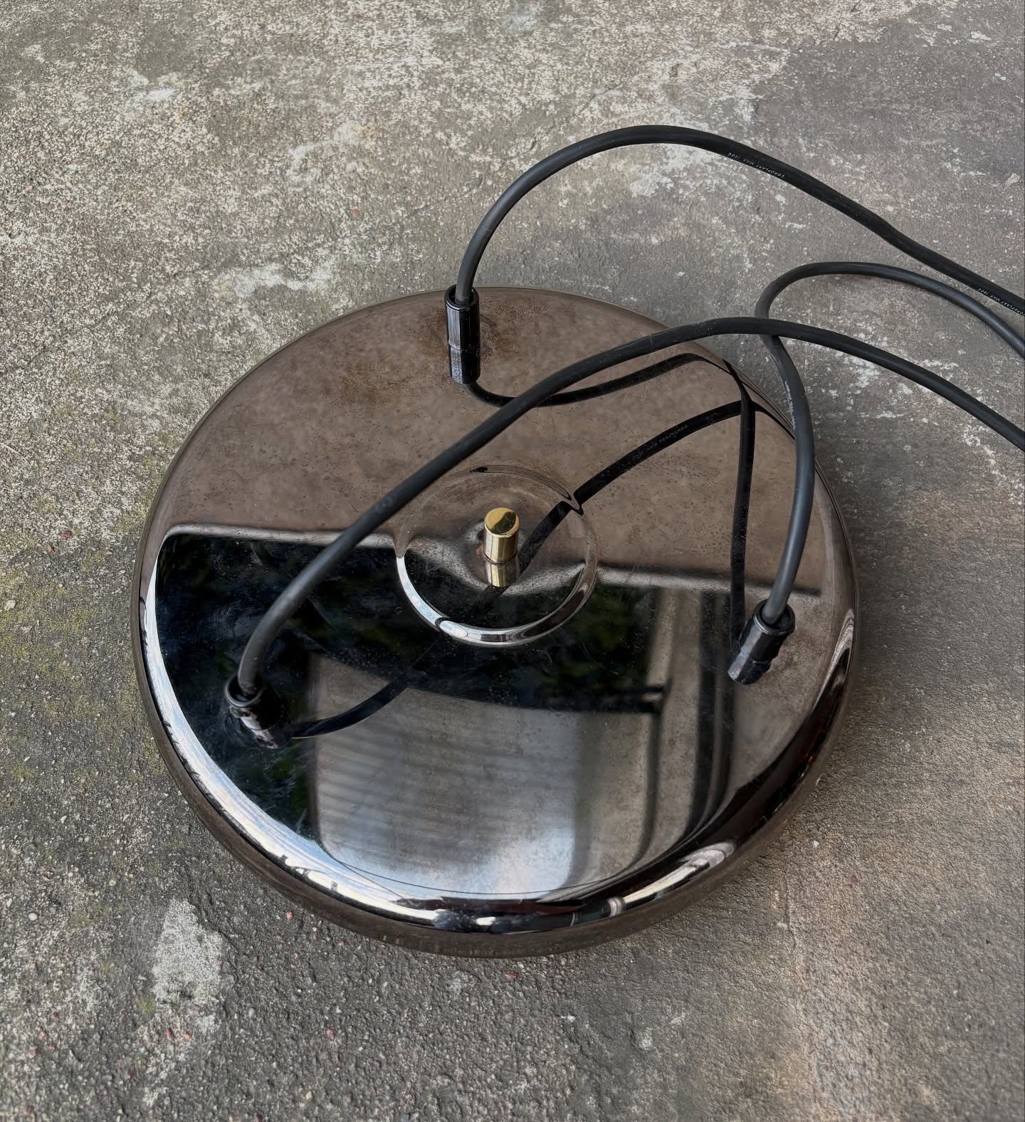 lampa sufitowa w stylu space age prod. massive, belgia 1970s lampa sufitowa w stylu space age prod. massive, belgia 1970s