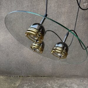 lampa sufitowa w stylu space age prod. massive, belgia 1970s lampa sufitowa w stylu space age prod. massive, belgia 1970s