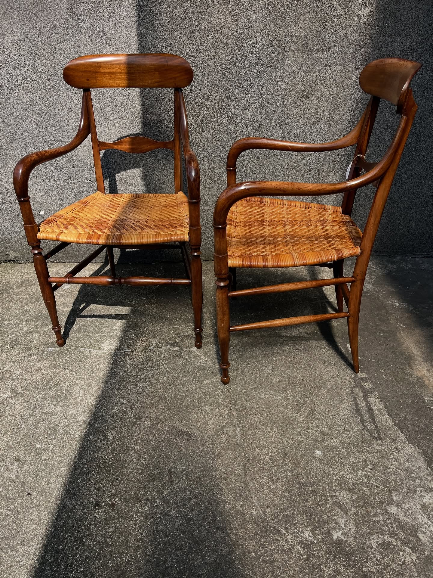 krzesło z drewna różanego proj. fratelli levaggi dla chiavari, włochy 1950s krzesło z drewna różanego proj. fratelli levaggi dla chiavari, włochy 1950s