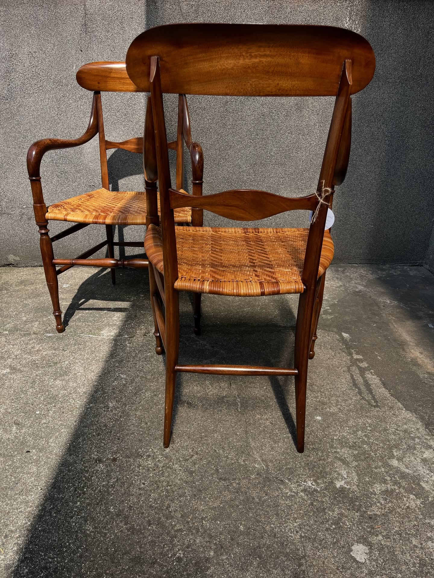 krzesło z drewna różanego proj. fratelli levaggi dla chiavari, włochy 1950s krzesło z drewna różanego proj. fratelli levaggi dla chiavari, włochy 1950s