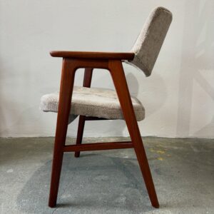 fotel z drewna tekowego model 43 proj. erik kirkegaard dla høng stolefabrik, dania 1950s