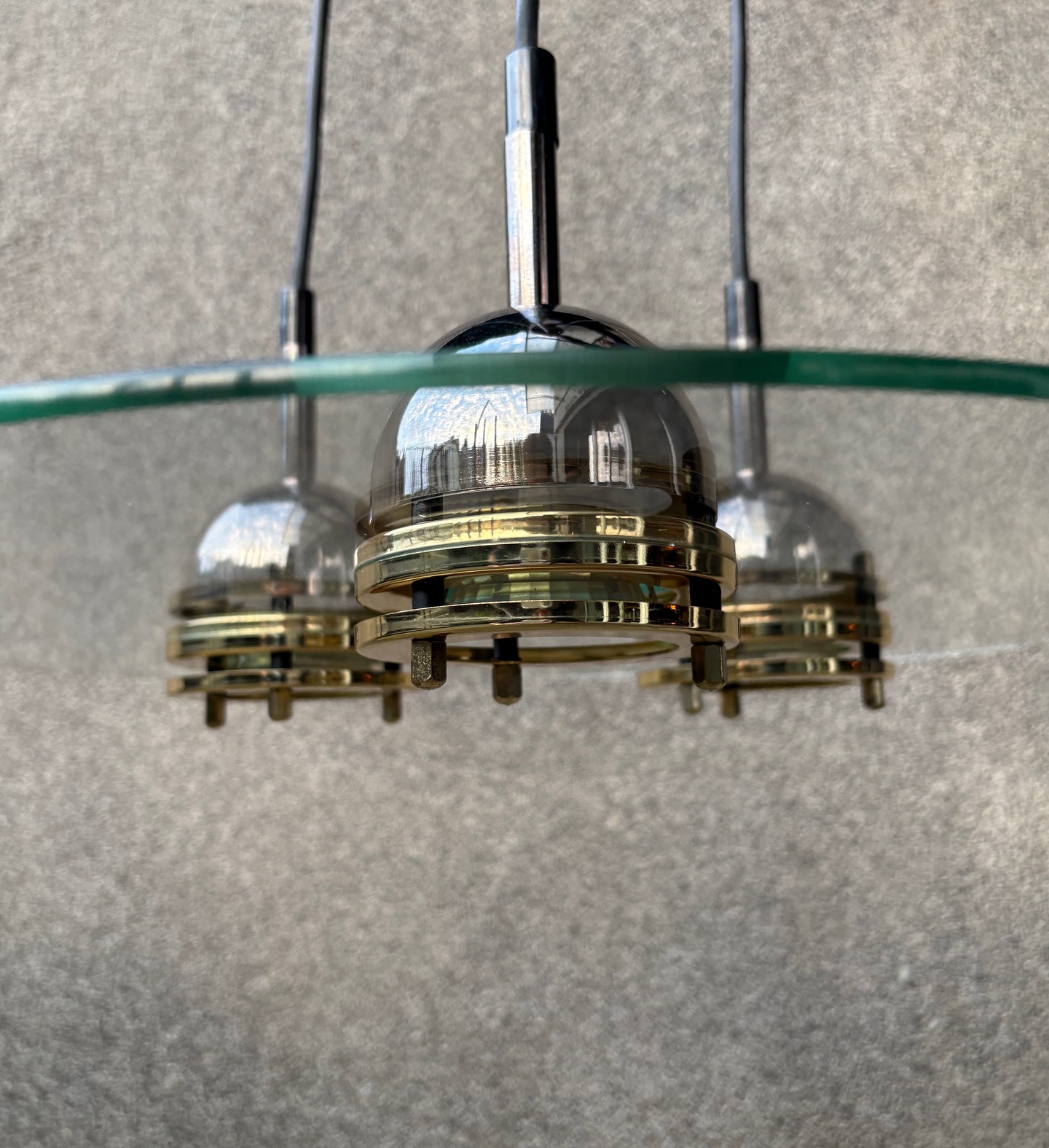 lampa sufitowa w stylu space age prod. massive, belgia 1970s lampa sufitowa w stylu space age prod. massive, belgia 1970s