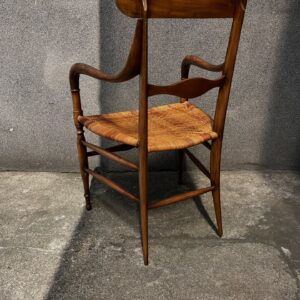 krzesło z drewna różanego proj. fratelli levaggi dla chiavari, włochy 1950s krzesło z drewna różanego proj. fratelli levaggi dla chiavari, włochy 1950s