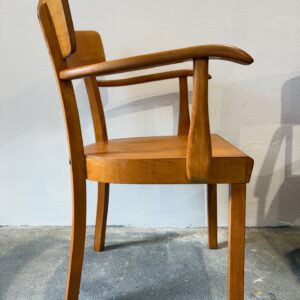 modernistyczne krzesło z drewna bukowego prod. holg dla casala, niemcy 1940/1950s modernistyczne krzesło z drewna bukowego prod. holg dla casala, niemcy 1940/1950s
